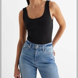 Express Black Fitted Bodysuit